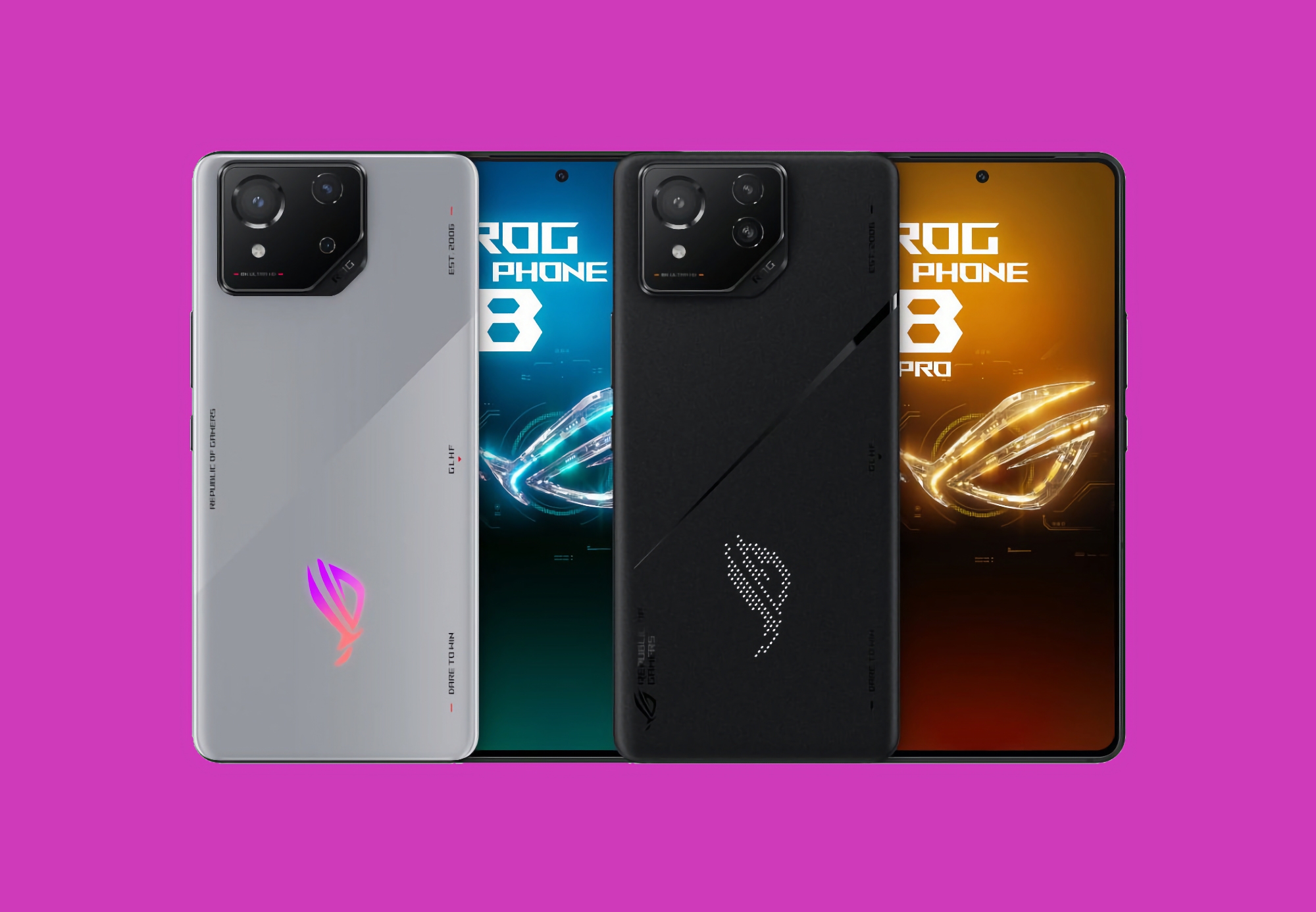 ASUS har avduket ROG Phone 8-serien av gaming-smarttelefoner med oppdatert design, 165 Hz-skjerm, Snapdragon 8 Gen 3-chip og IP68-beskyttelse.