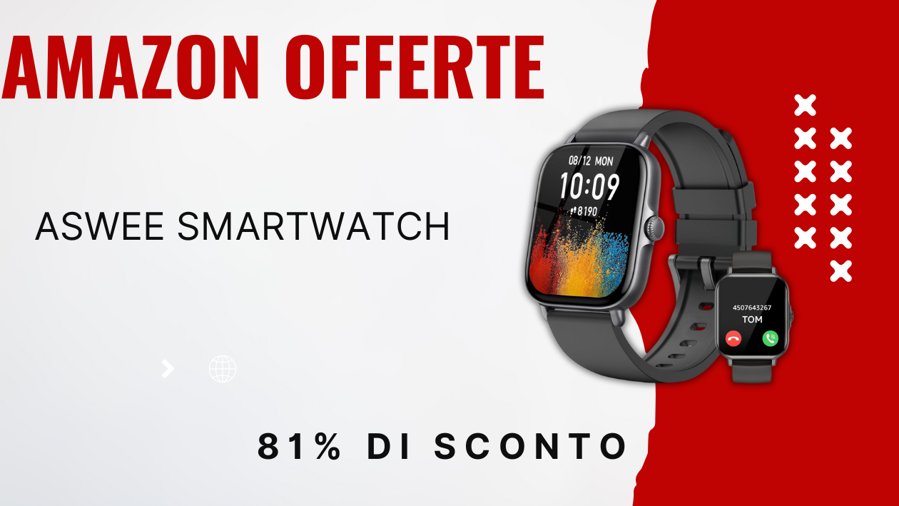 ASWEE Smartwatch KM13 Con Chiamate – Mega Sconto di 73€!