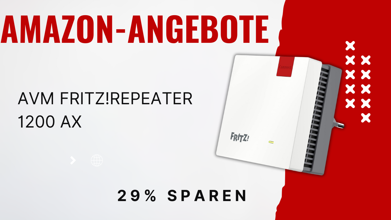 AVM FRITZ!Repeater 1200 AX WLAN Mesh – Jetzt 28€ günstiger!