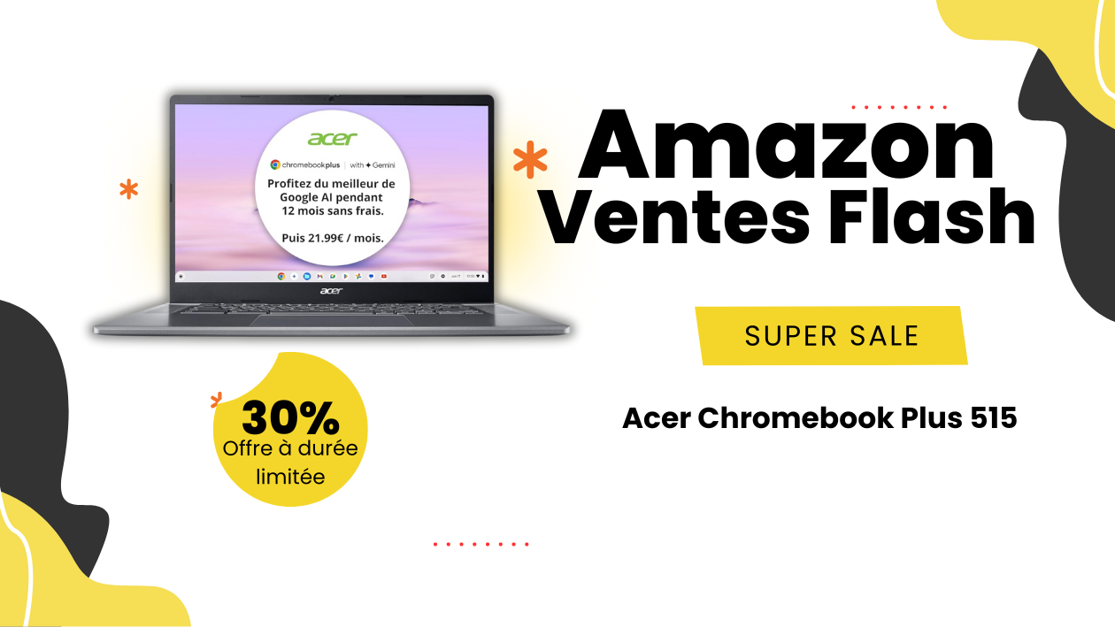 Découverte du Acer Chromebook Plus 515 : idéal pour les technophiles