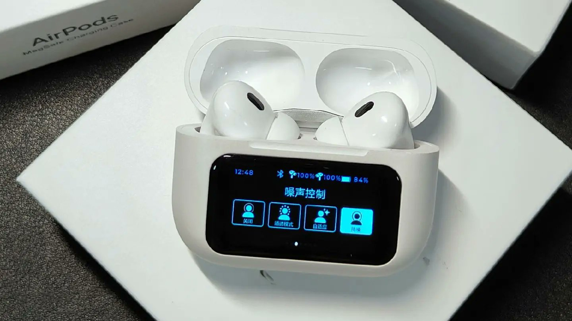 Apple couldn't do it - the Chinese did: fake AirPods with an OLED display case have been created