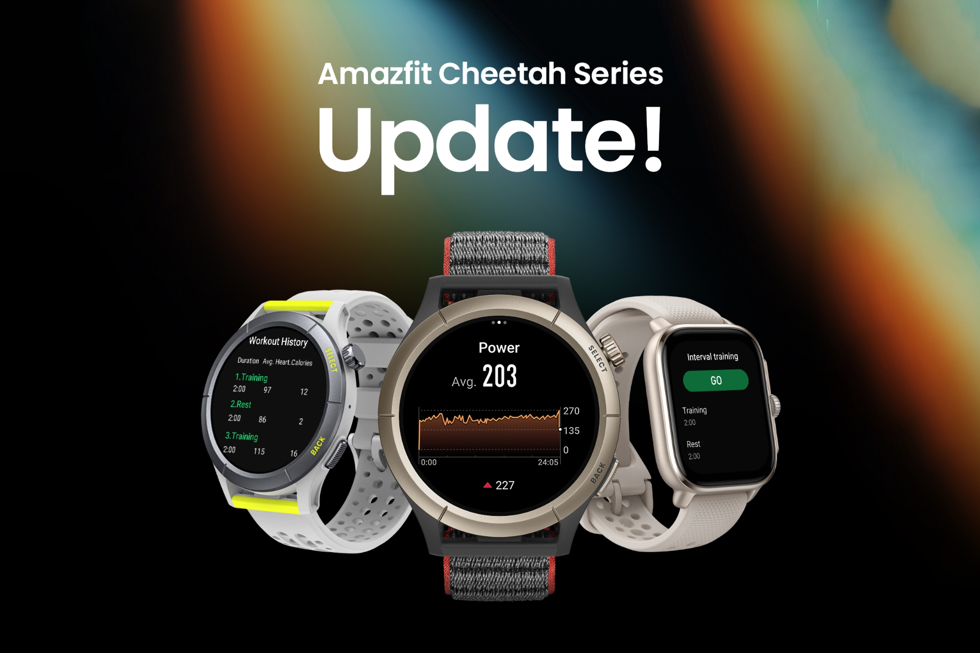 Amazfit Cheetah recibe nuevas funciones con la actualización de software