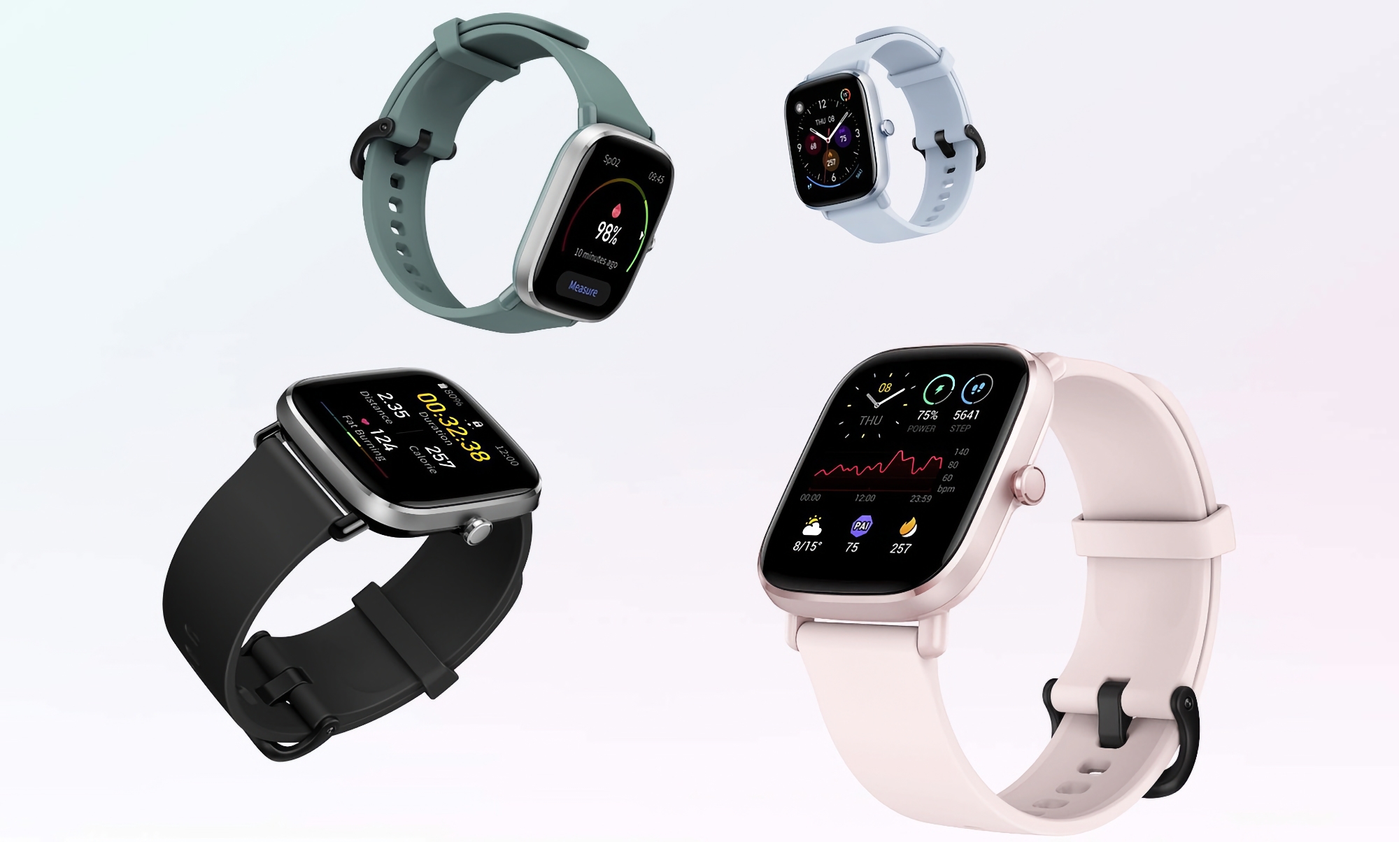 Amazfit-reloj inteligente GTS 4 para mujer, con Alexa Smartwatch, 150 modos  deportivos, Pantalla AMOLED, resistente al agua, 95, nuevo, sin caja