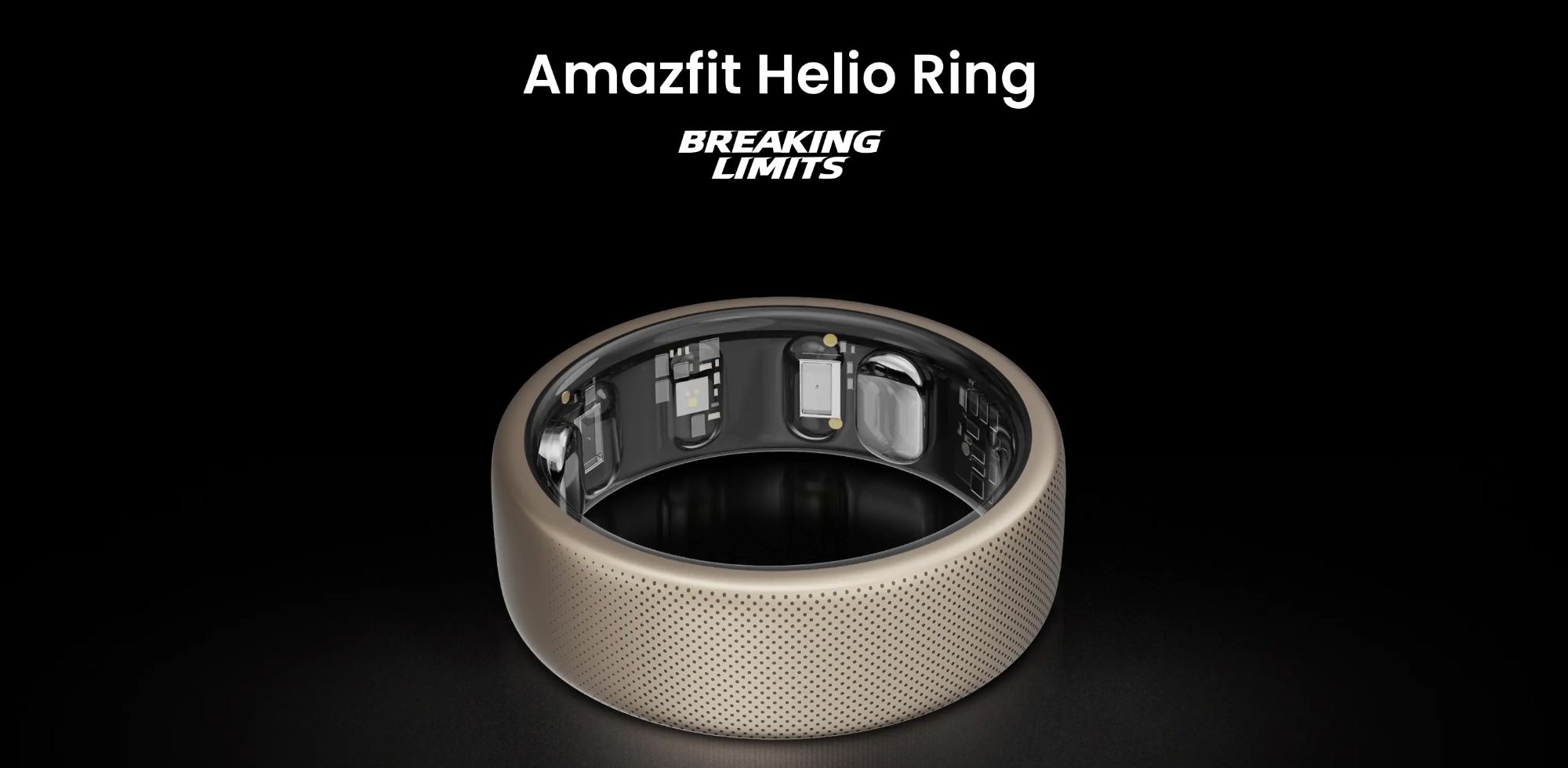 Amazfit Helio Ring: un anello intelligente in lega di titanio in grado di misurare la frequenza cardiaca e la SpO2.