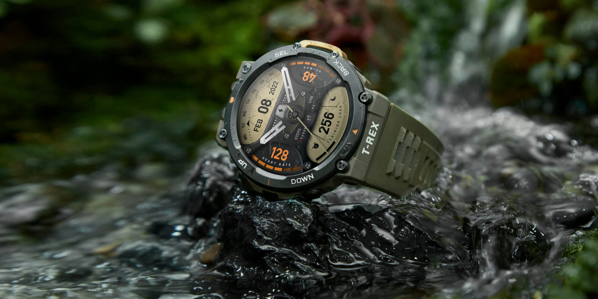 The Amazfit T-Rex 2 rugged smartwatch with up to 45 days of battery life  and support for 5 global satellite positioning systems is available at   for a discount
