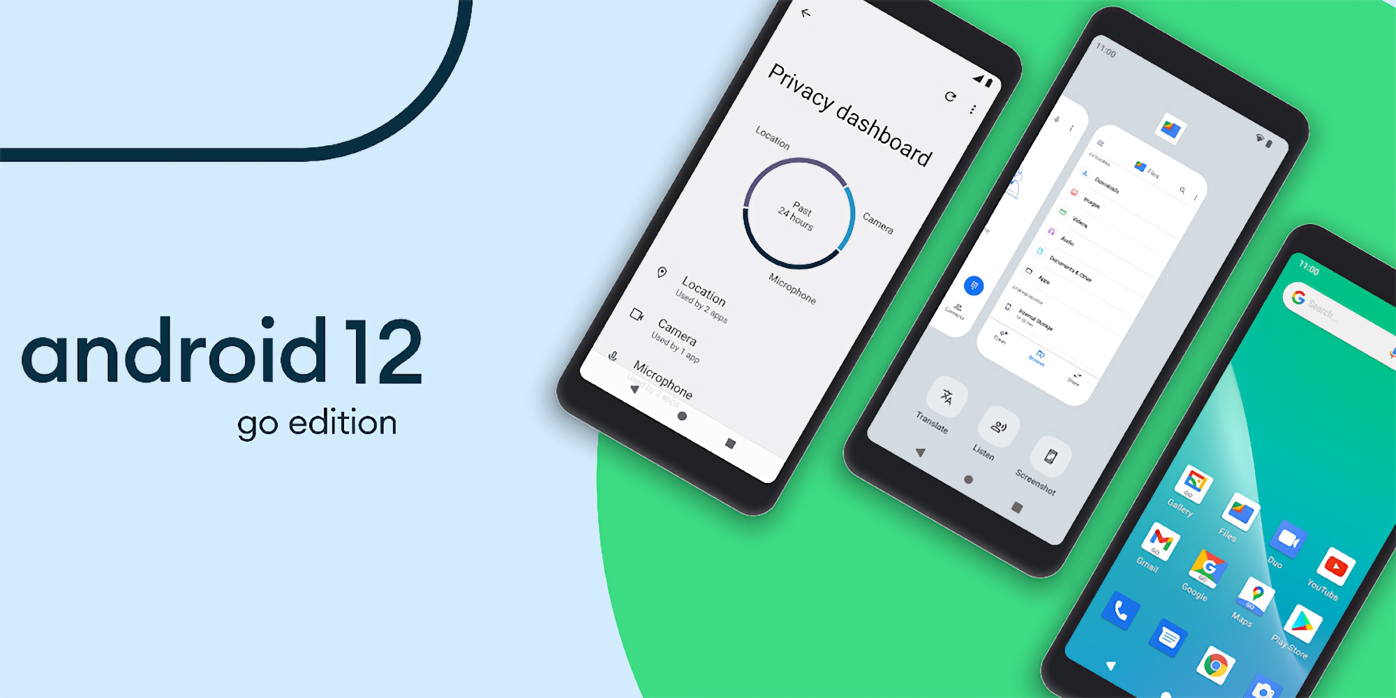Google презентувала Android 12 (Go Edition): нова спрощена версія ОС Android