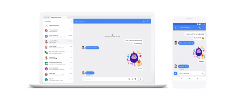 Приложение Android Messages получило веб-версию