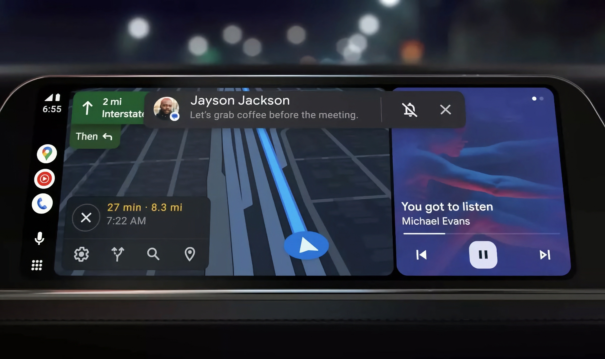 Google Assistant i Android Auto vil kunne opsummere dine beskeder ved hjælp af AI