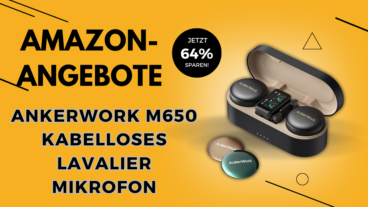 AnkerWork M650 Kabelloses Lavaliermikrofon – Jetzt unglaubliche 140€ Rabatt!