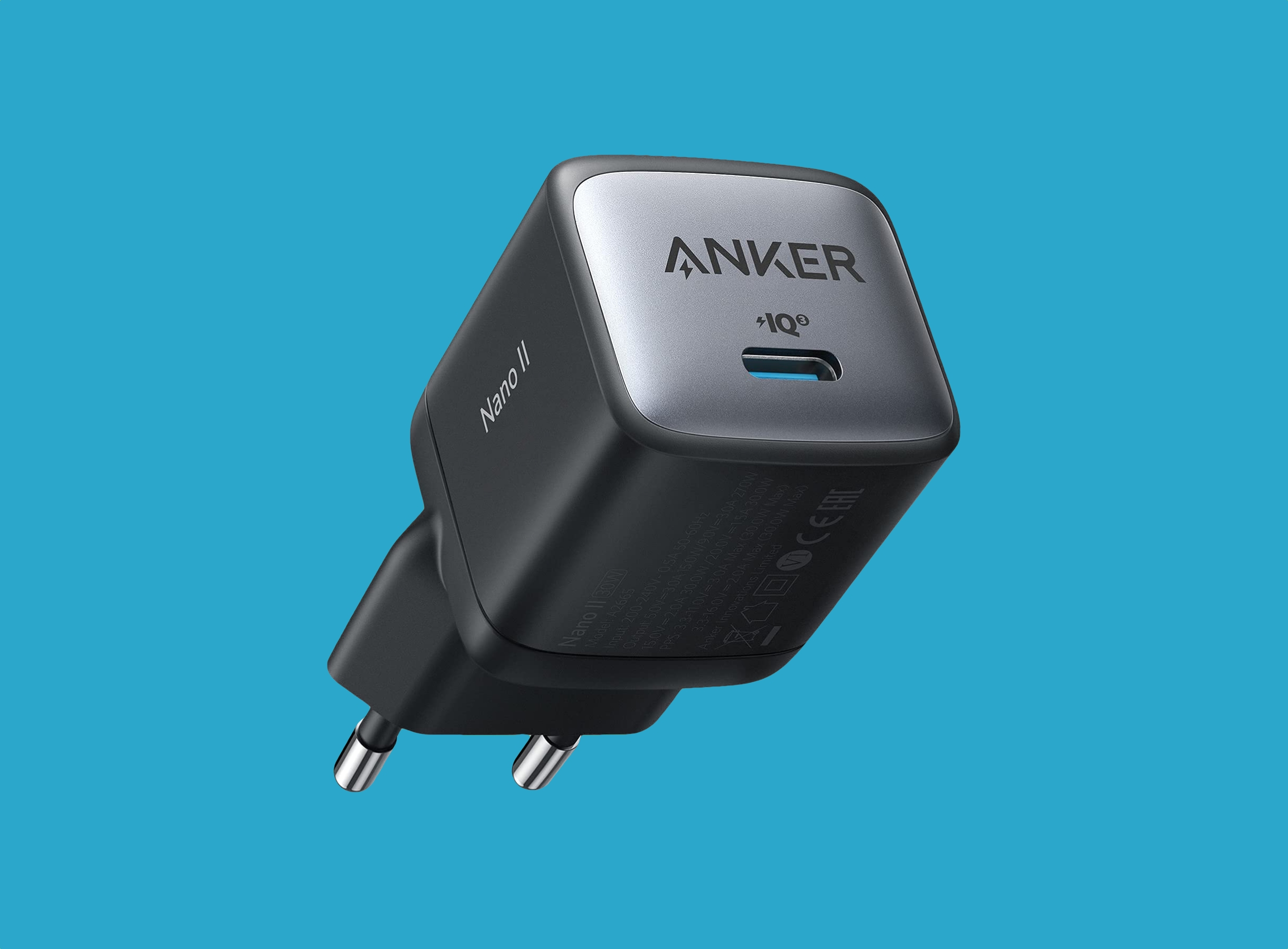 L'Anker Nano II, avec ses dimensions compactes et sa puissance de 65 watts, est disponible sur Amazon au prix de 34,39 € (9 € de réduction)