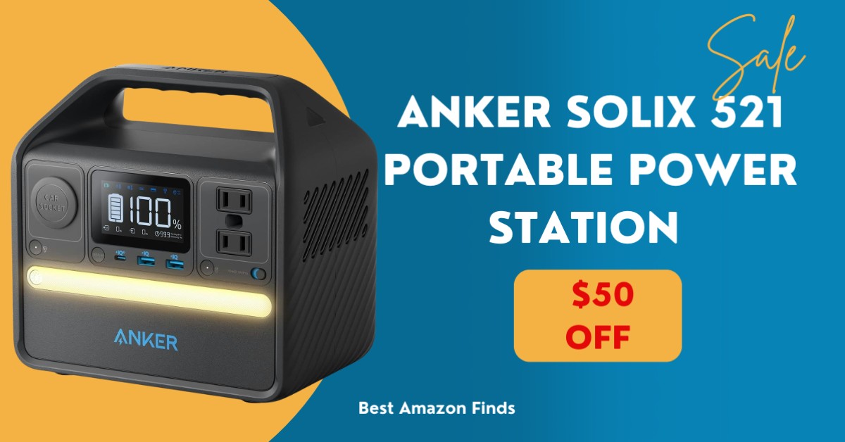 Anker SOLIX 521 Portable Power Station - NOW $50 Discount!