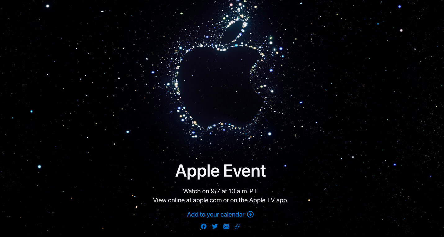 Apple hat den Termin für die Präsentation des iPhone 14 offiziell bestätigt: es wird die erste Live-Präsentation seit Beginn der Pandemie sein
