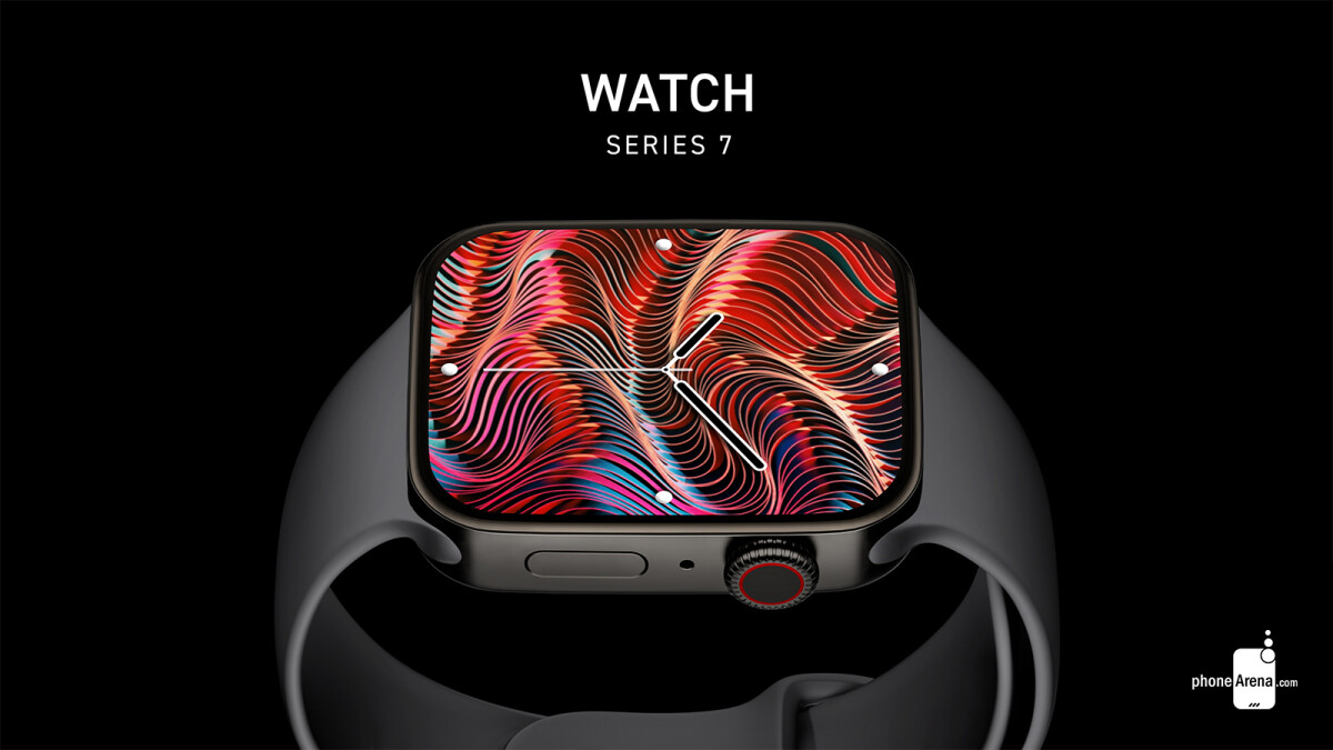 Apple Watch Series 7 with flatter faces and larger dimensions shown in new renders
