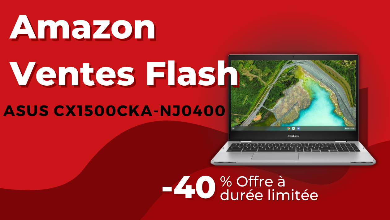 ASUS Chromebook CX1500CKA-NJ0400 – Économisez 130€ Maintenant!