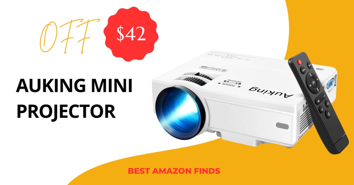 AuKing Mini Projector - Buy Now $42 Off Limited!