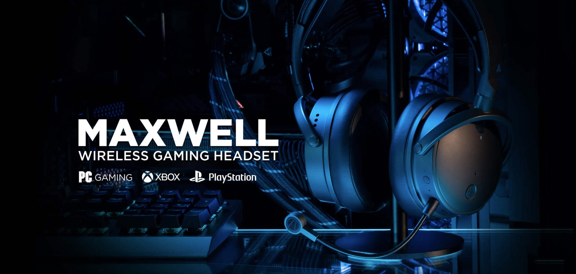 Audeze Maxwell : casque de jeu avec Bluetooth 5.3, suppression du bruit et haut-parleurs de 90 mm pour Playstation, Xbox et PC