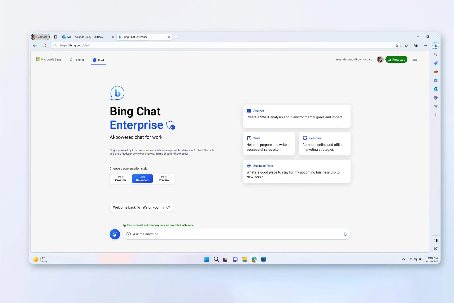 Microsoft introduced Bing Chat Enterprise with improved privacy for enterprises