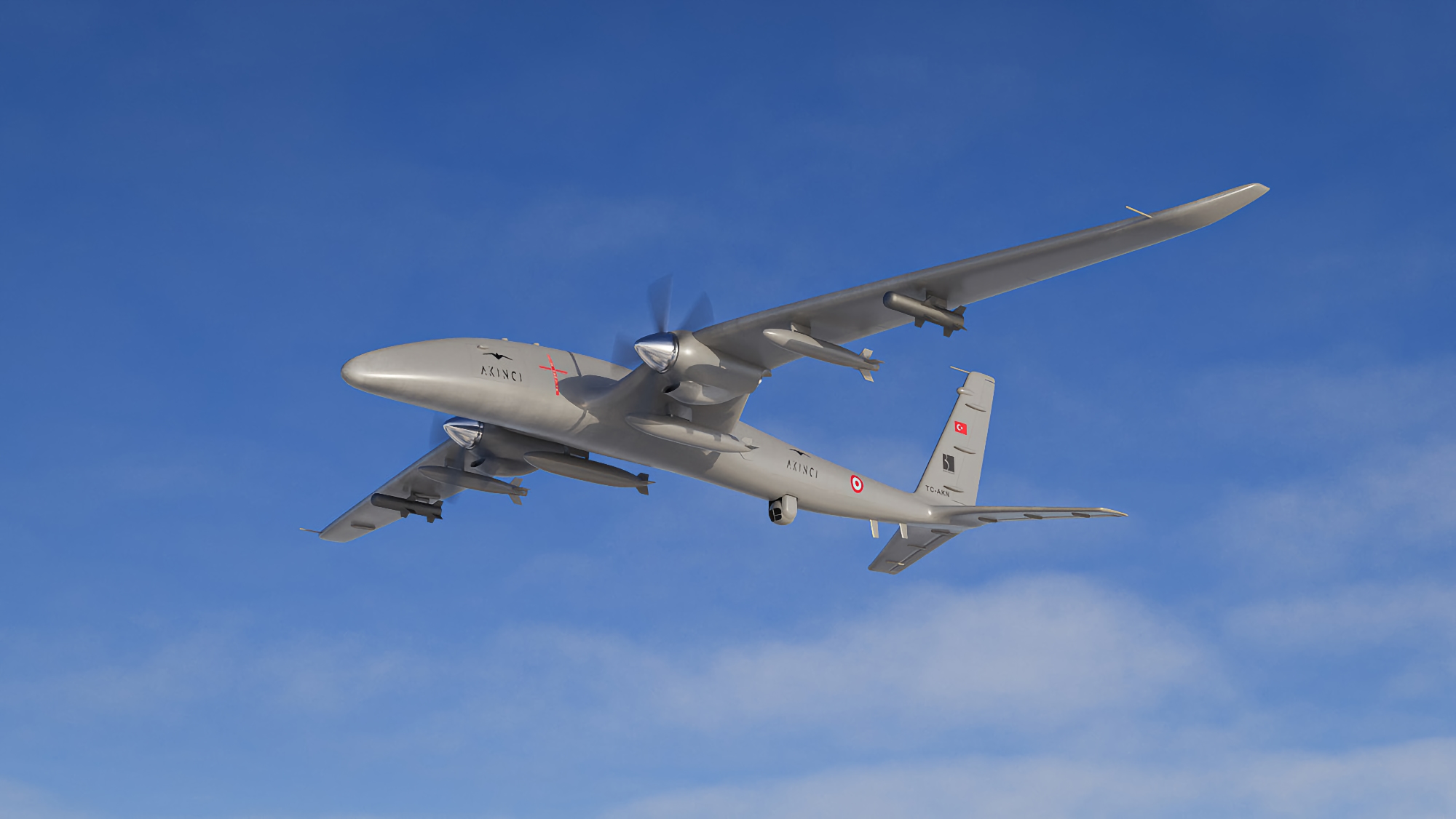 Türkische Luftwaffe erhält drei Bayraktar Akinci UAVs mit ukrainischen Triebwerken