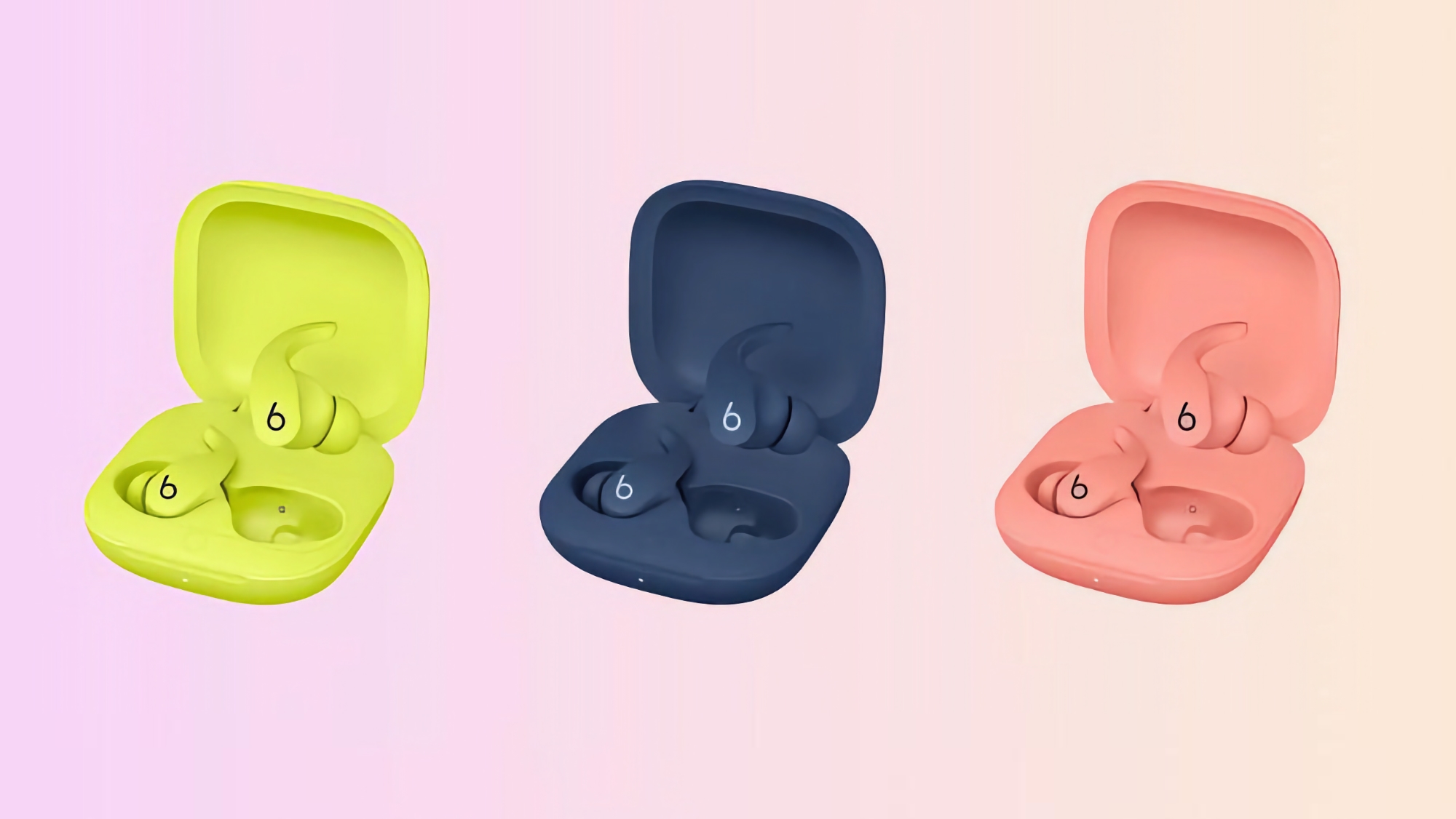 Beats Fit Pro with new colours Tidal Blue, Volt Yellow and Coral Pink available from Amazon