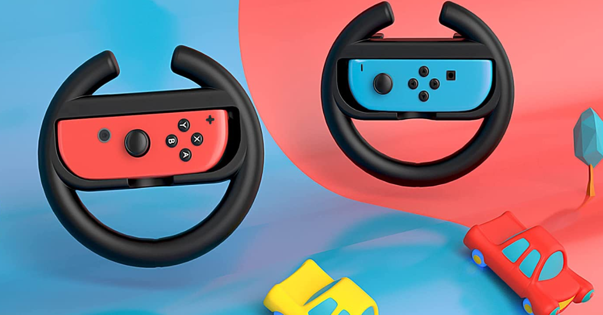 Volant réaliste pour Joy con de Nintendo Switch