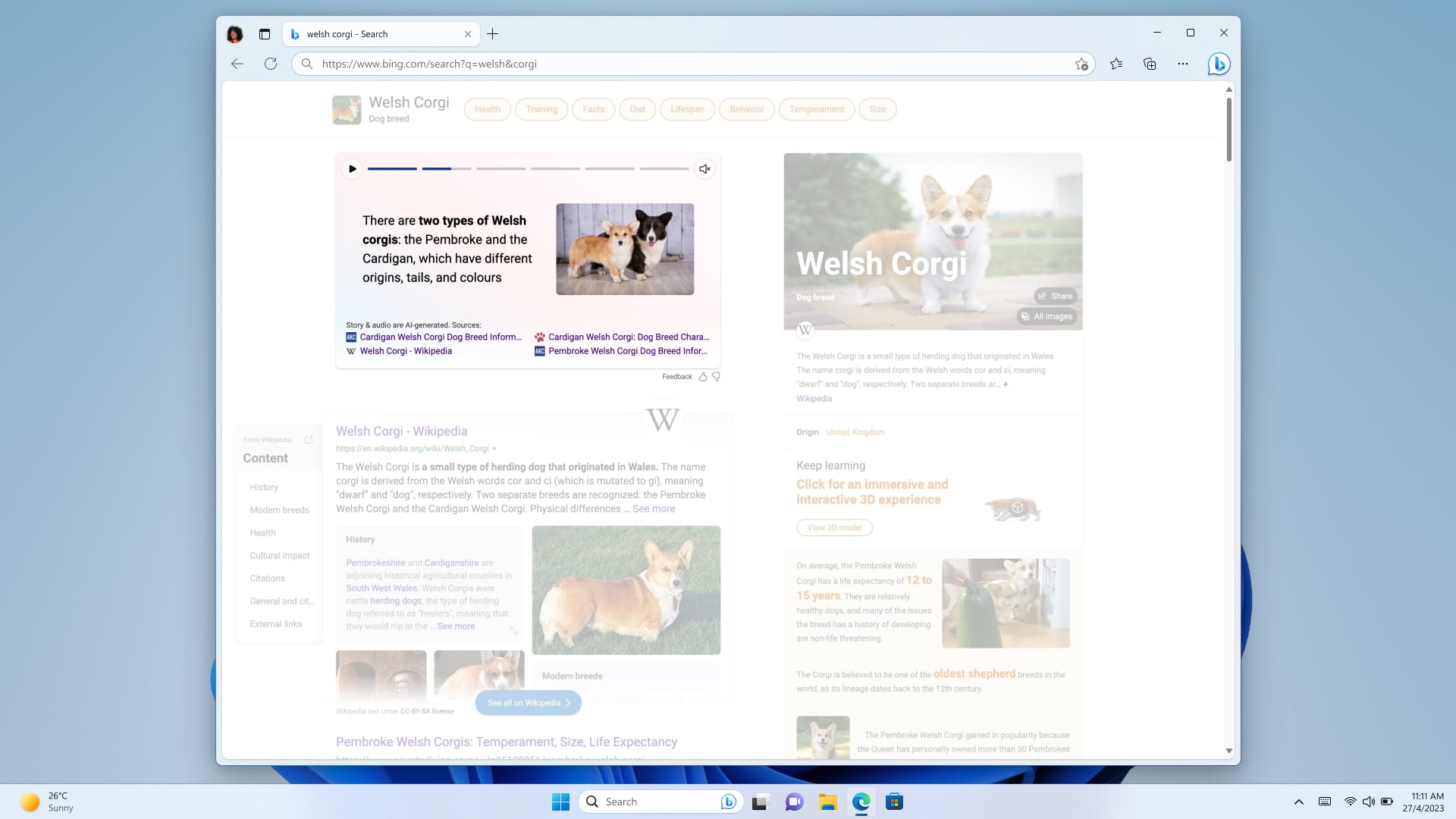 Microsoft запускає Bing Stories, в яких буде коротко відображатися інформація про пошуковий запит
