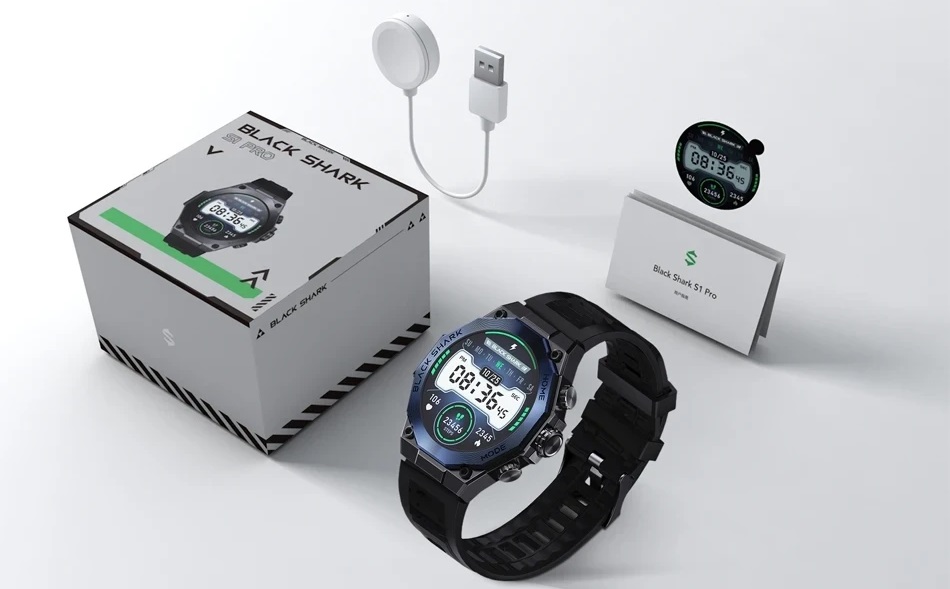Black Shark S1 Pro to inteligentny zegarek ze stopniem ochrony IP68, obsługą FC i ChatGPT w cenie 69 USD.