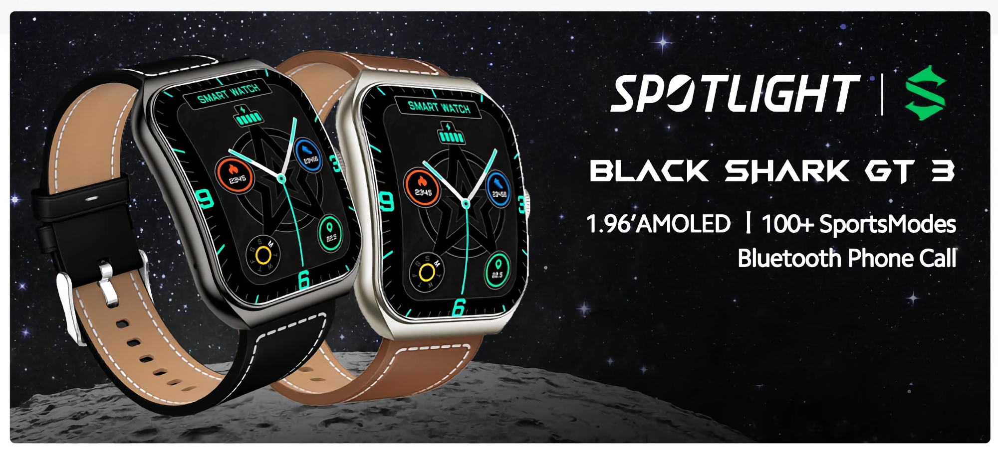 Xiaomi hat die Black Shark GT3 angekündigt: eine Smartwatch mit AMOLED-Bildschirm, Anruffunktion und bis zu 10 Tagen Akkulaufzeit für 34,99 $