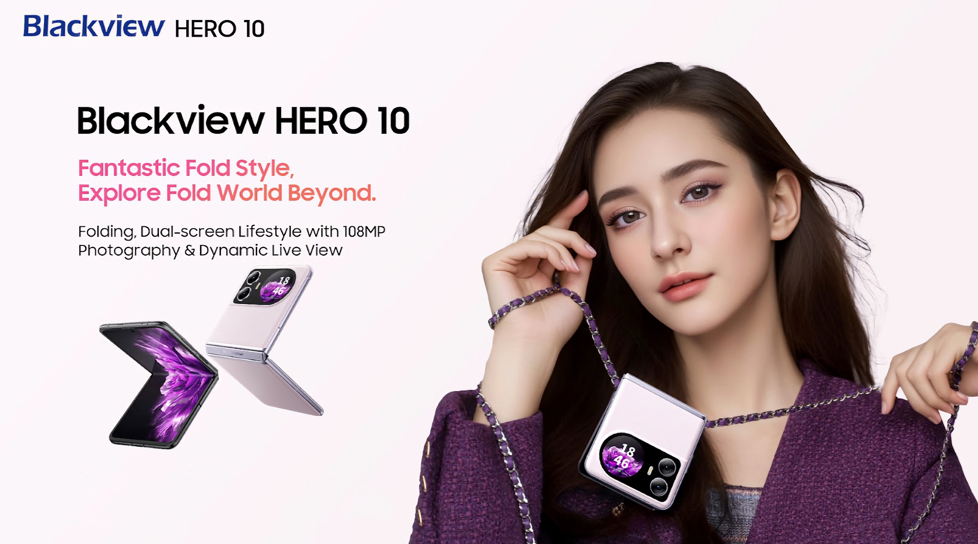 на правах рекламы Blackview Hero 10: складной смартфон с двумя дисплеями, чипом MediaTek, камерой на 108 МП и зарядкой на 45 Вт по акционной цене