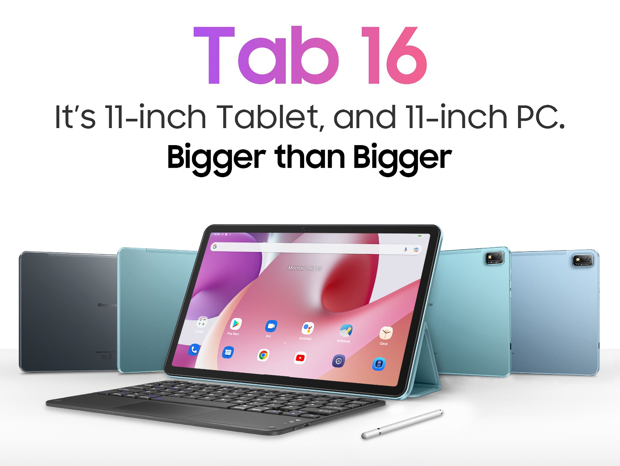 Blackview Tab 16: Android-планшет із 2K-дисплеєм, чипом Unisoc T616, накопичувачем на 256 ГБ і чотирма динаміками за $150.99