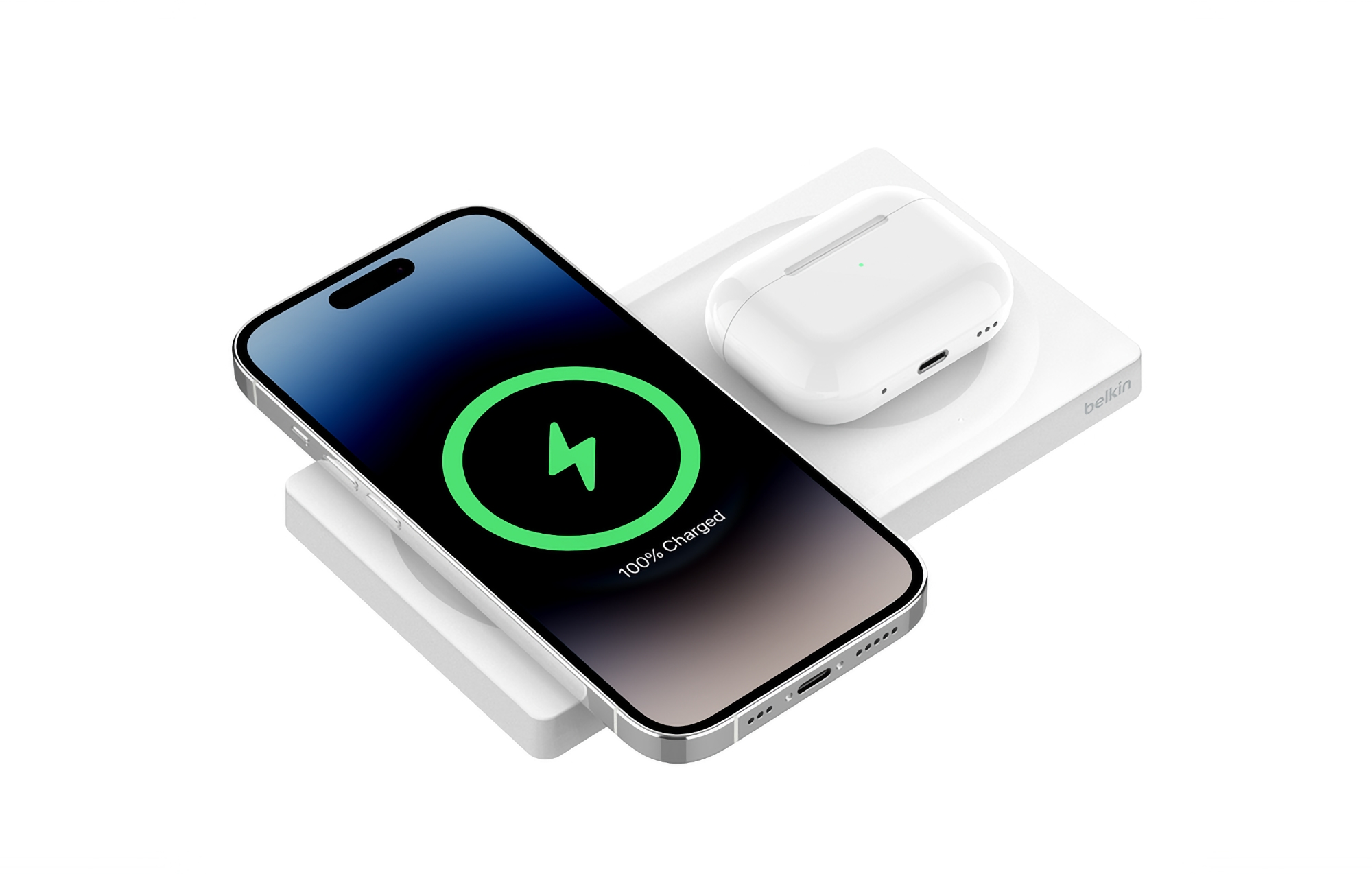 Belkin has introduced a new charging station for iPhones and AirPods with MagSafe support
