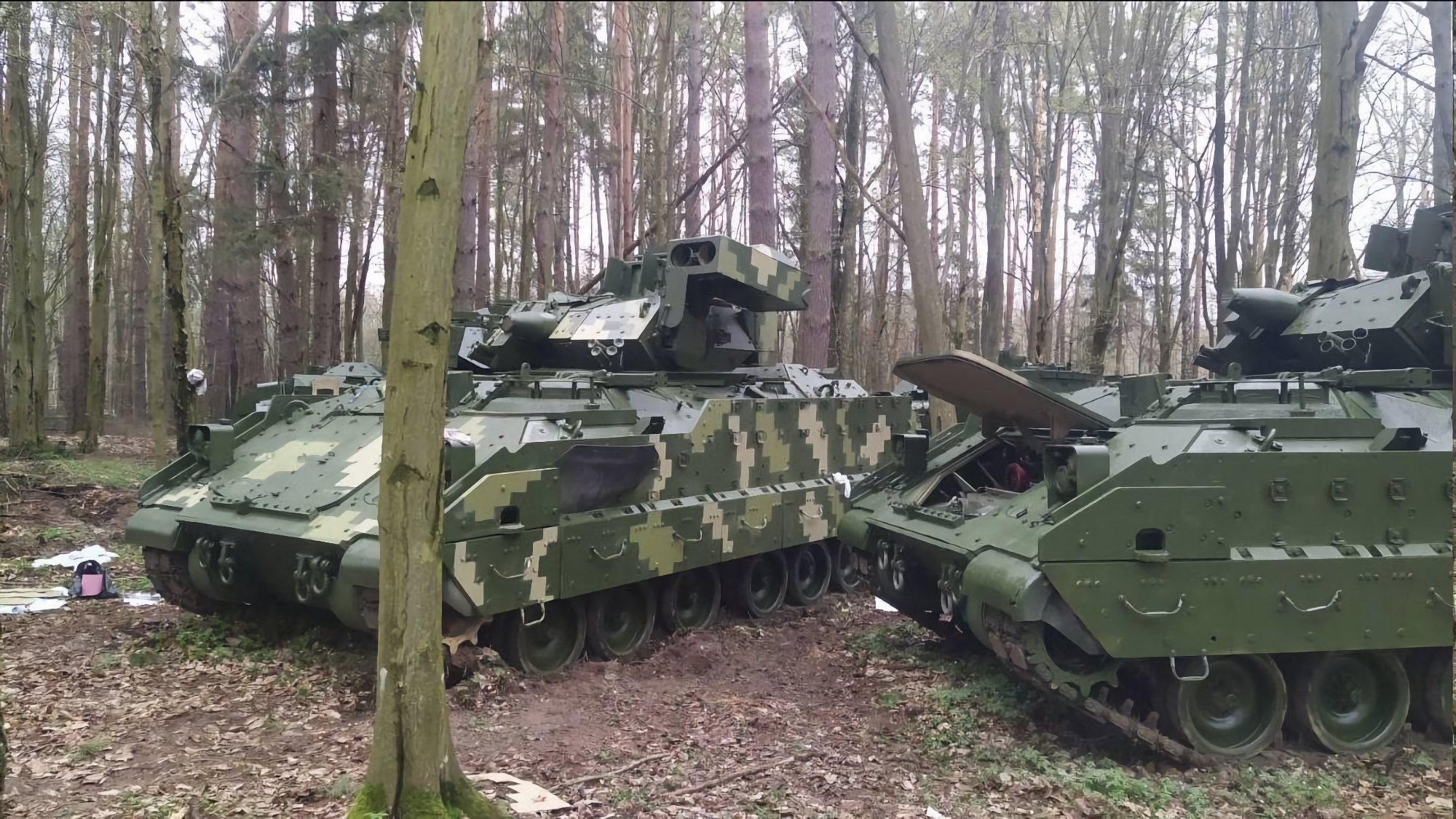 Avvistati in Ucraina veicoli da combattimento Bradley statunitensi (foto)