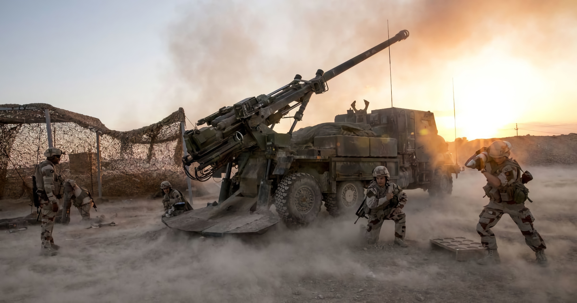 Sie gießen gut: Die Streitkräfte der Ukraine setzen an der Front französische 155-Millimeter-Selbstfahrlafetten CAESAR ein (Video)