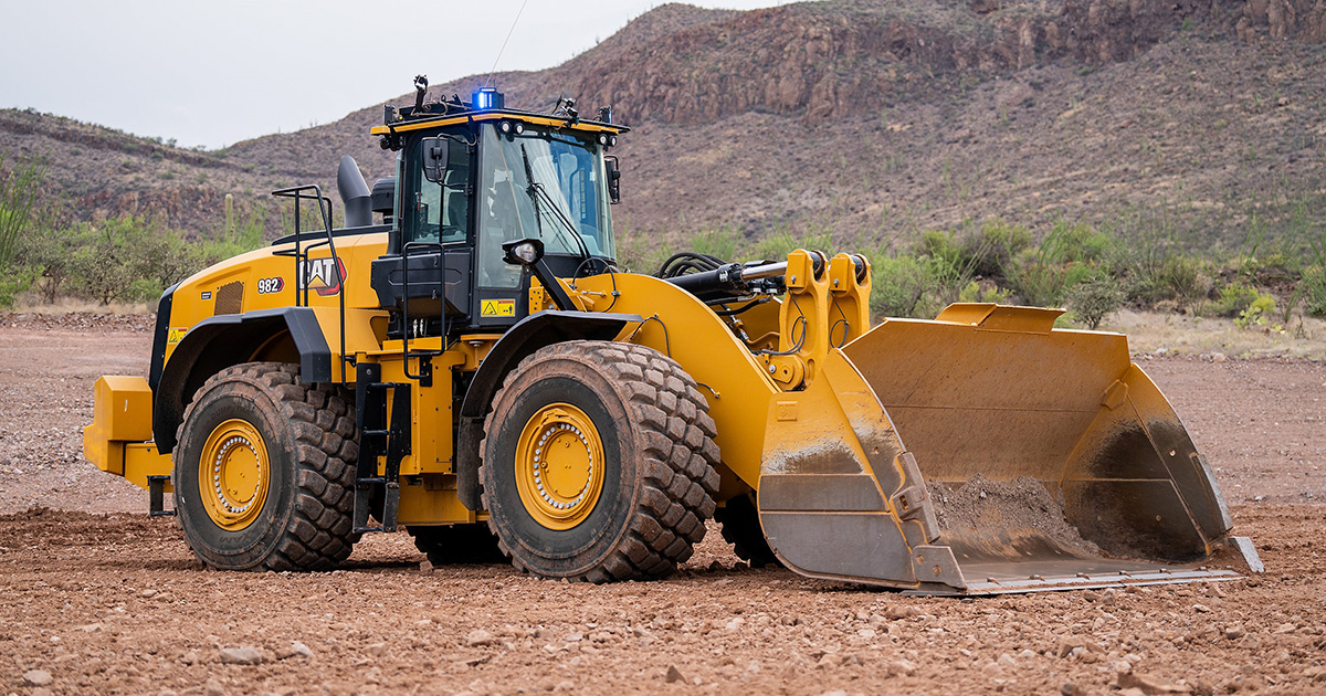 Caterpillar introduced remote-controlled wheel loaders