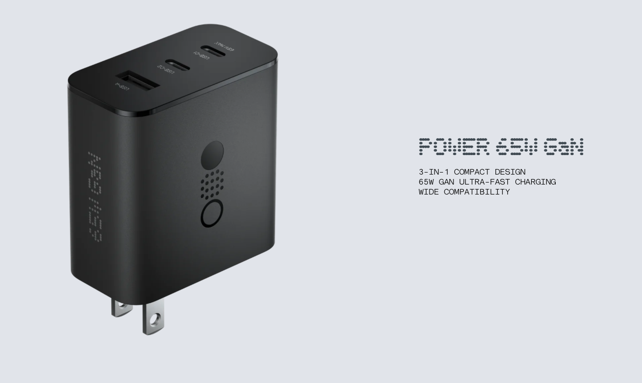 CMF Power 65W GaN: 65W-lader med tre porter for 36 USD