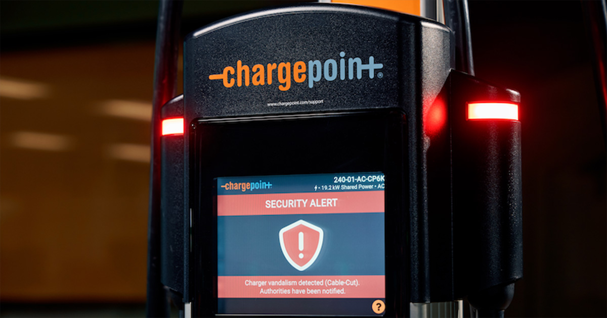 ChargePoint представила антивандальную защиту зарядных устройств для электромобилей