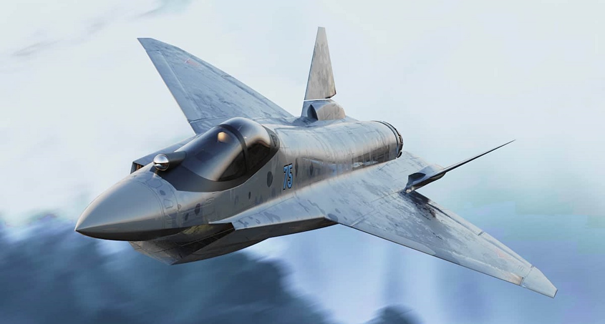 The Russians have shown for the first time how the unmanned version of the Su-75 Checkmate fifth-generation fighter jet will look like