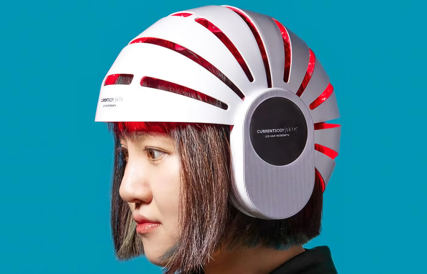 CurrentBody Skin LED: wireless headphones that treat... baldness