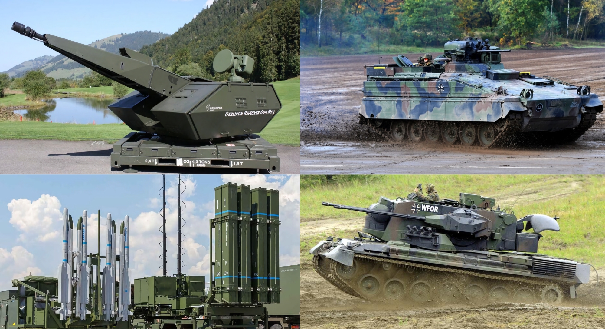 Deutschland liefert Skynex SAMs, Marder 1A3 BMPs, Munition für Gepard, IRIS-T SL Raketen und andere Waffen an die Ukraine