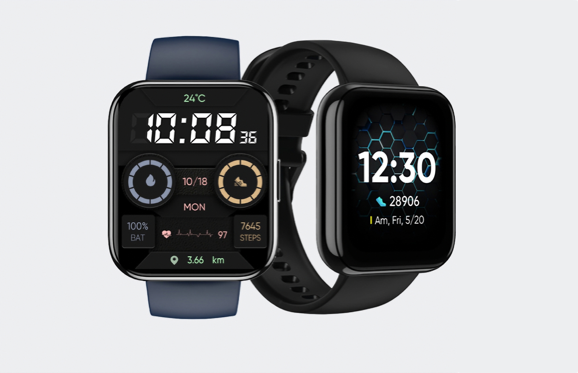 Début des ventes de DIZO Watch Pro sur AliExpress : une smartwatch de l'écosystème realme avec un écran de 1,75", protection IP68, capteur SpO2 et autonomie jusqu'à 14 jours