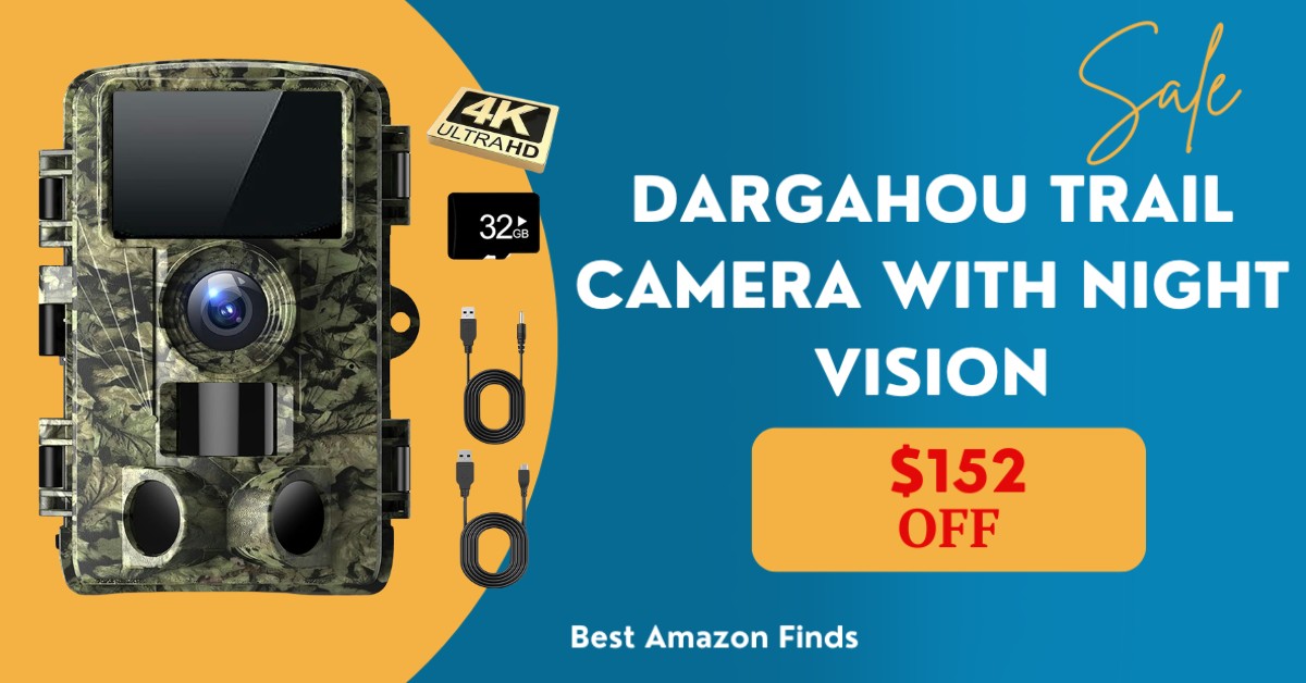 Dargahou Trail Camera with Night Vision - Limited $152 Discount!