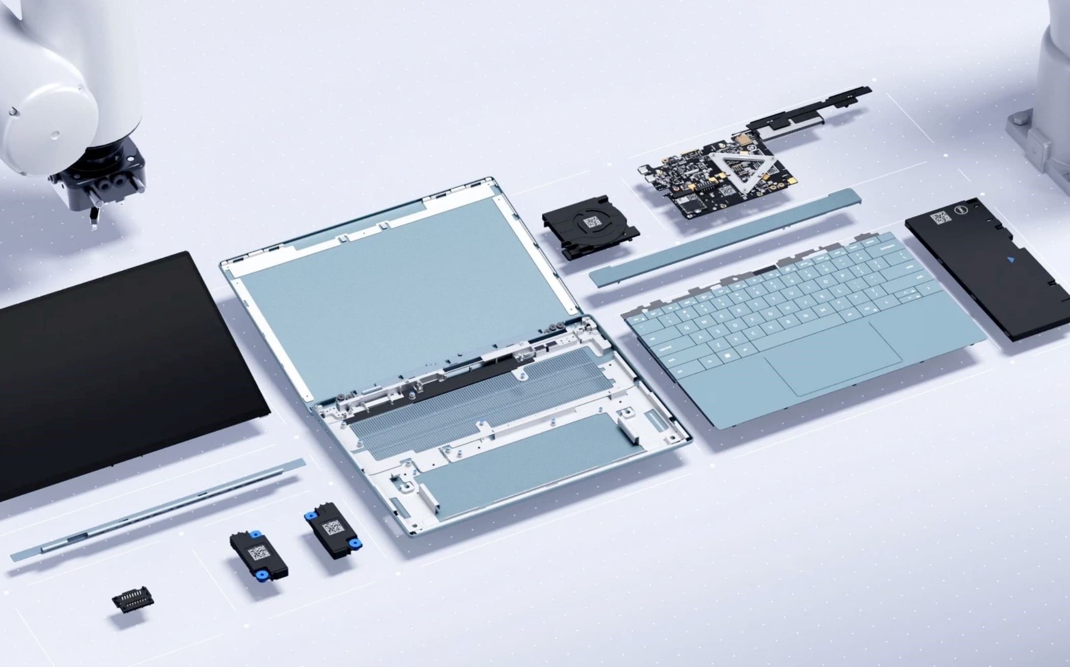 Wie ein LEGO-Bausatz: Dell hat das Luna vorgestellt, ein modulares Laptop-Konzept ohne Schrauben, das in nur 30 Sekunden zerlegt werden kann