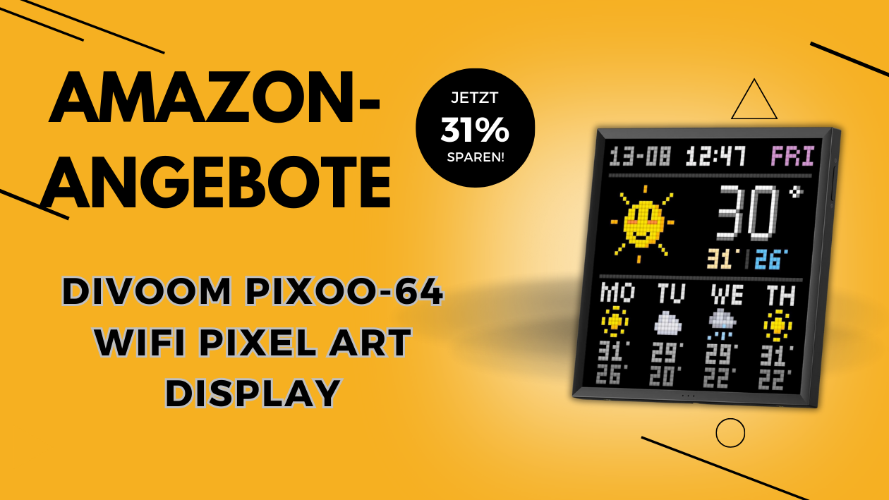 Divoom Pixoo-64 WiFi Pixel Art Display – Jetzt 49,46€ günstiger!