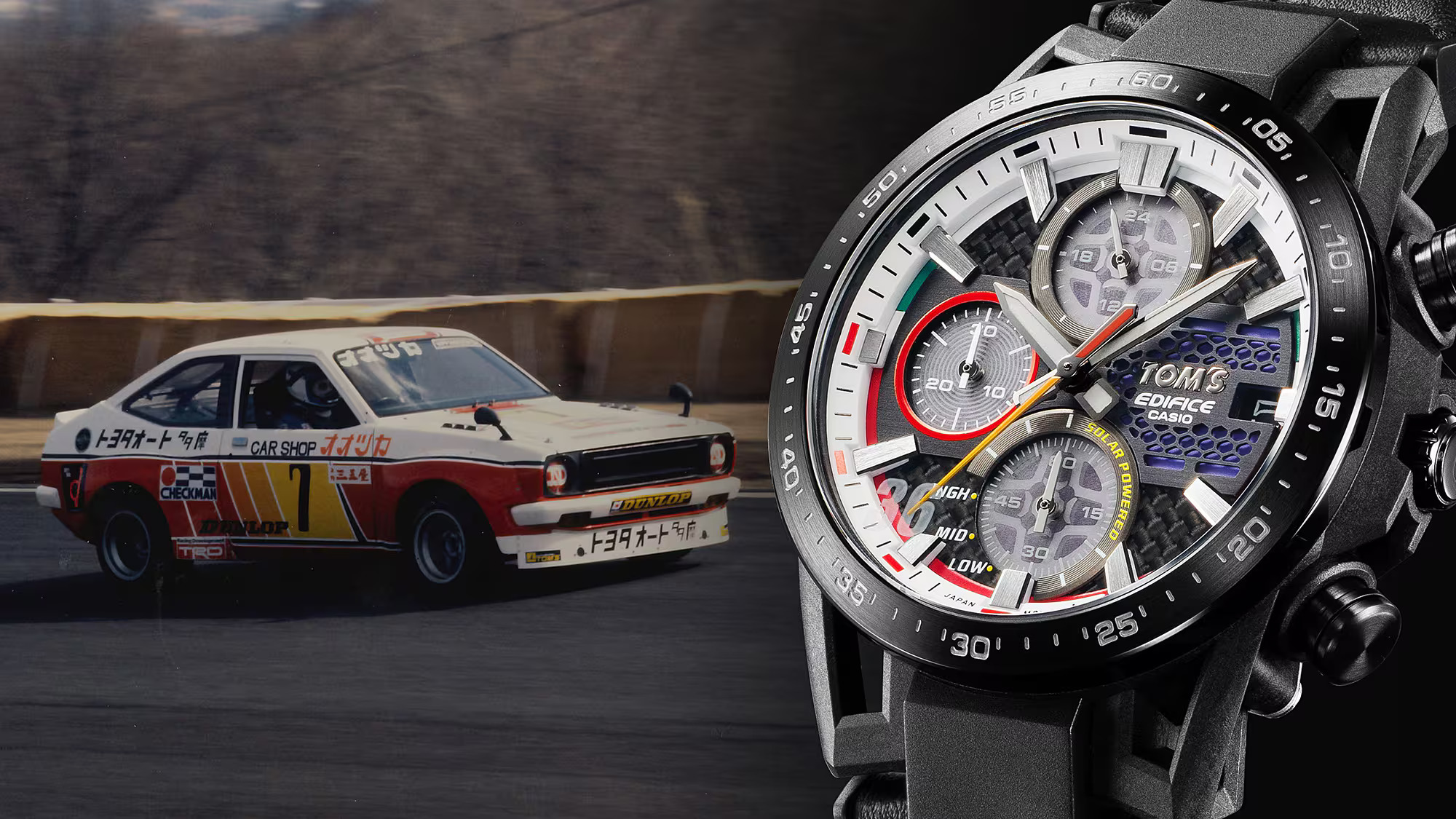 Casio has released the EDIFICE TOM's 50th Anniversary Edition watch to celebrate the 50th anniversary of the Japanese racing team TOM'S (photo)