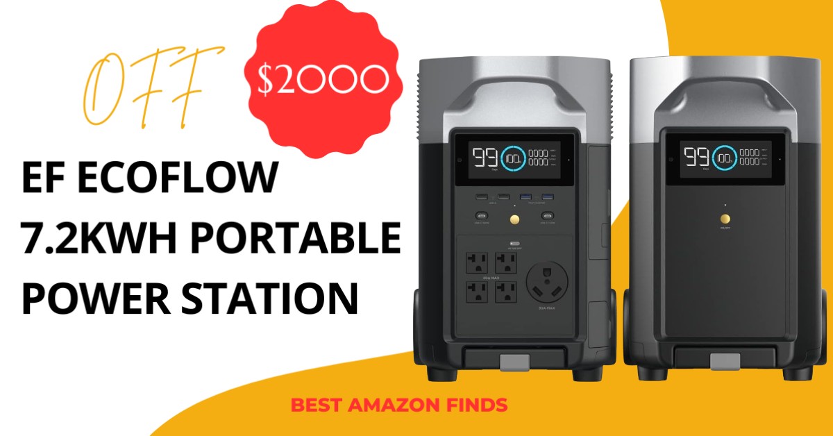 EF ECOFLOW 7.2kWh Portable Power Station - $2000 Off! Great Opportunity to Buy!