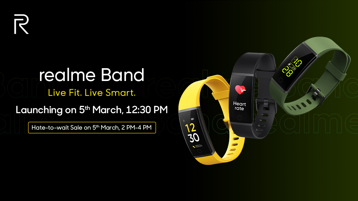 Realme prepares its first fitness tracker Realme Band which is water resistant, with heart rate sensor and charger in the strap