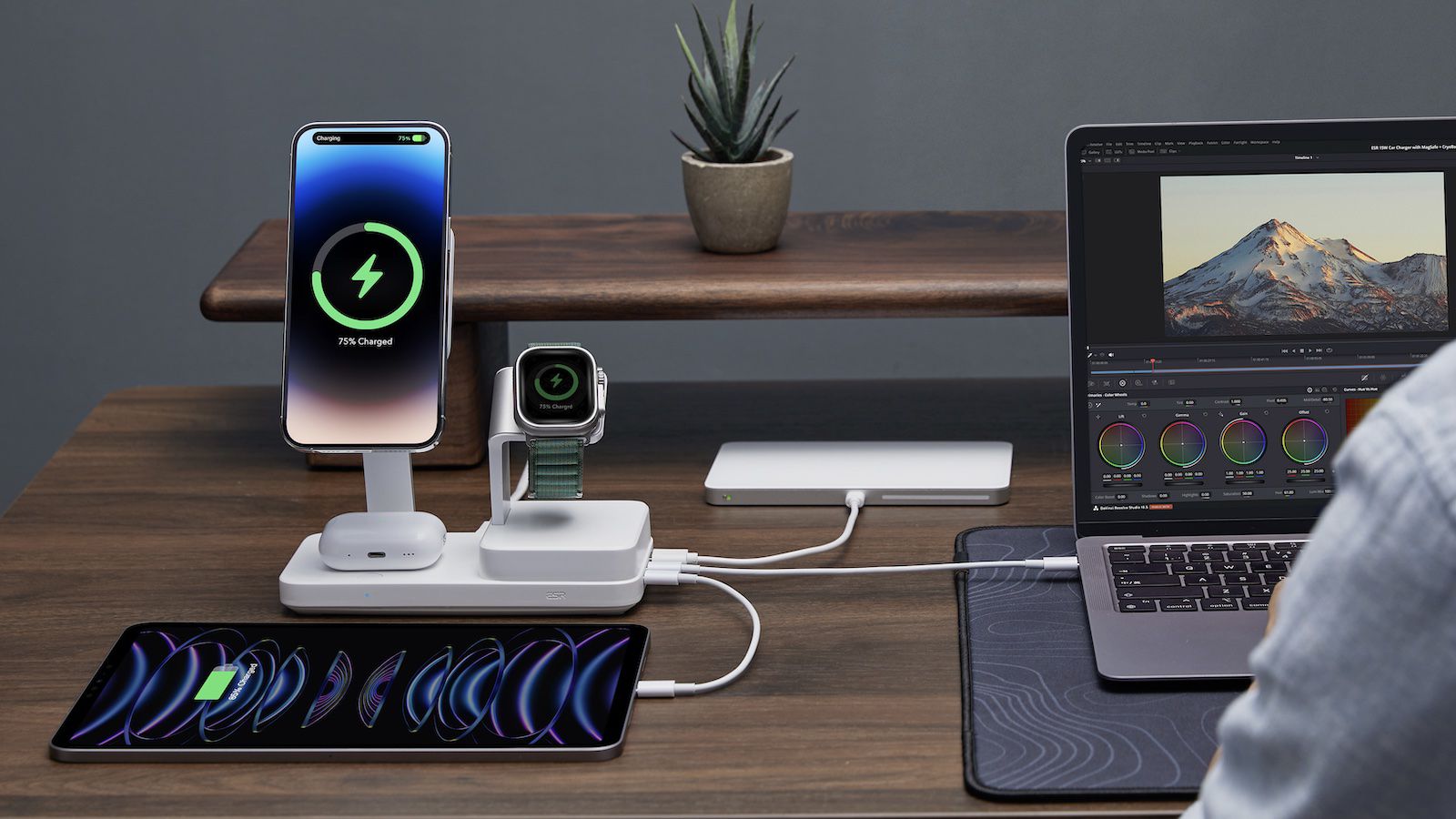 ESR 100W 6-in-1 Charging Station: 100W charging station for 6 MagSafe-enabled gadgets for $179