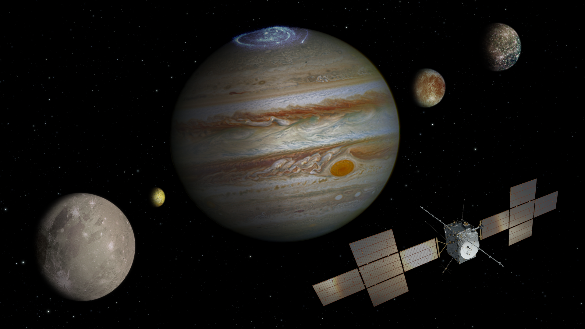 ESA launches interplanetary space station JUICE to search for life on Jupiter's satellites