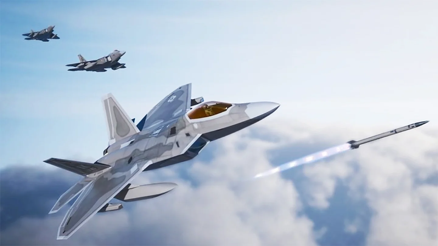 Secret AIM-260 JATM missile and concealed fuel tanks - F-22 Raptor will undergo major upgrade