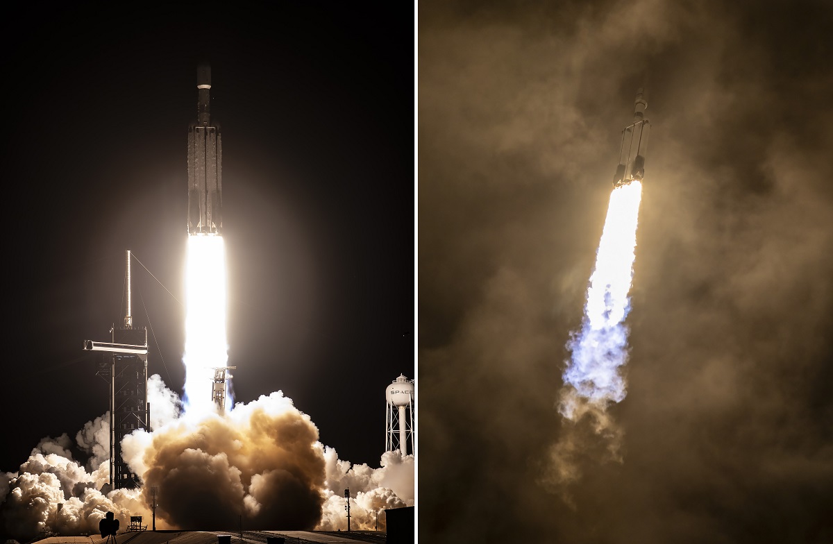 Falcon Heavy był w stanie wynieść na orbitę największego na świecie komercyjnego satelitę komunikacyjnego Jupiter 3, który waży ponad 9000 kg i jest wielkości minibusa, już przy drugiej próbie