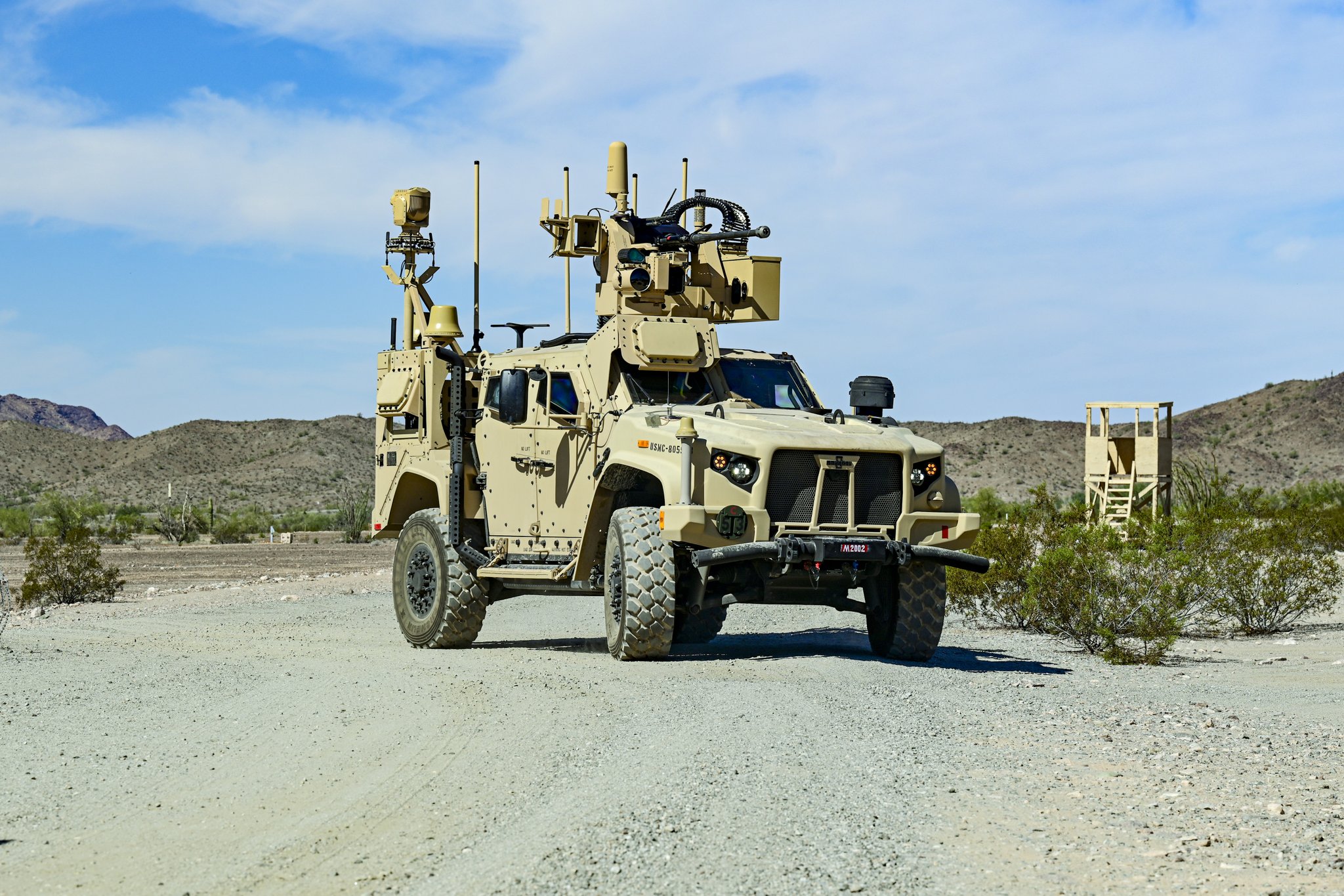 Det amerikanske marinekorpset har testet luftvernsystemet MADIS Mk 1 med Stinger-missiler.